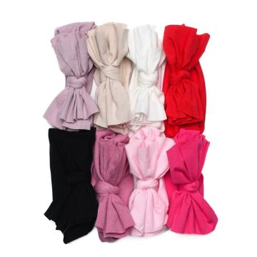 Nicsessories Butter Soft Non Ribbed Baby Bows Heaband
