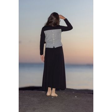 Bonjour Green Stiped Patch Maxi