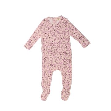 Zeebra Kids French Lilac Printed Footie