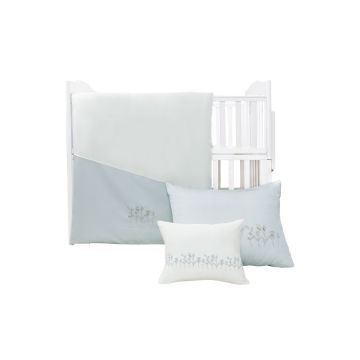 Manilla Baby Asymmetrical Design Ecru/Vintage Blue