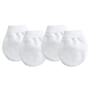 Kushies No Scratch Mittens White