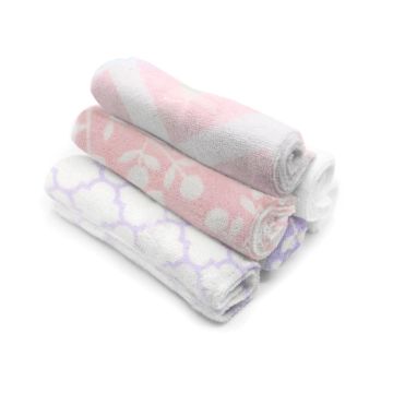 Kushies Wash Cloths Girl 6pk