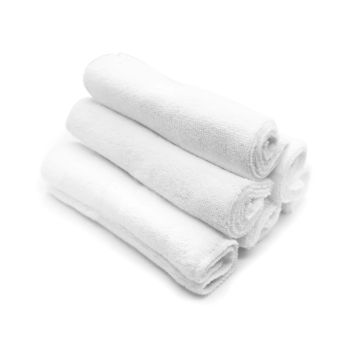 Kushies Wash Cloths White 6pk
