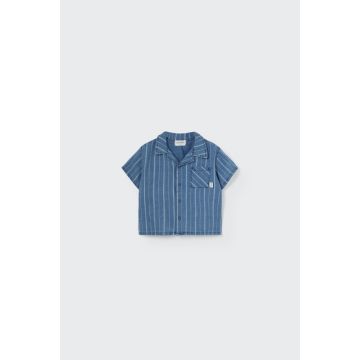 My Little Cozmo Striped denim baby Shirt