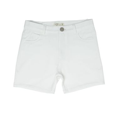 Crew Basics Off White Slim Knit Shorts