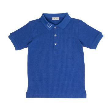 Crew Basics Blue Rib Polo 
