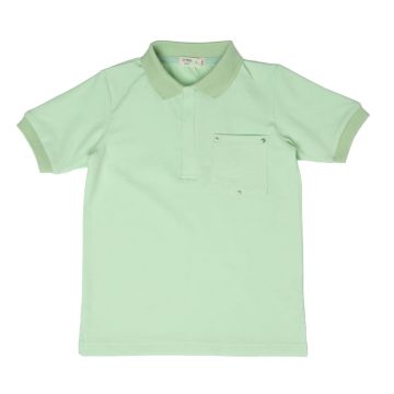 Crew Basics Celery Grommet Pocket Polo