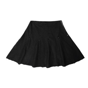 Crew Kids Black Mix Media Flounce Skirt 