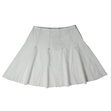 Crew Kids White Mix Media Flounce Skirt