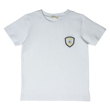 Crew Kids White Stitch Patch Tee