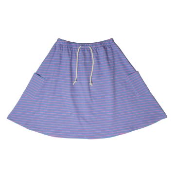 Crew Kids Blue Neon Stripe Skirt 