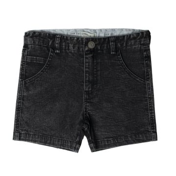 Crew Basics Black Denim Wash Shorts