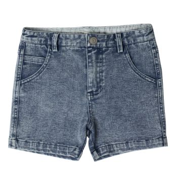 Crew Basics Blue Denim Wash Shorts