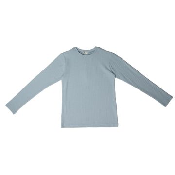Crew Basics Light Blue Pointelle Tee