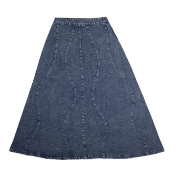 Crew Basics Dark Navy Piper Maxi Skirt