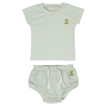 Crew Mini Celery Cotton Short Set