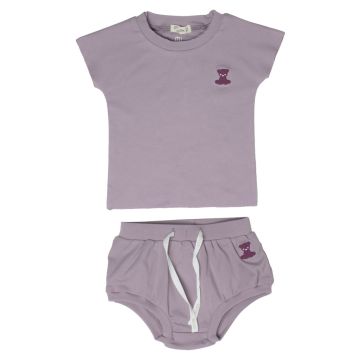 Crew Mini Lilac Cotton Short Set