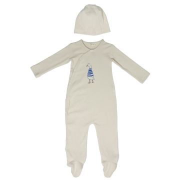 Crew Mini White Cotton Romper