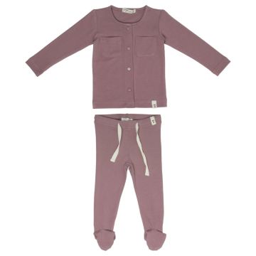 Crew Mini Blush Cotton Long Set