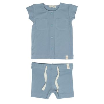 Crew Mini Blue Rib Cotton Set