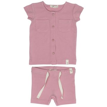 Crew Mini Pink Rib Cotton Set