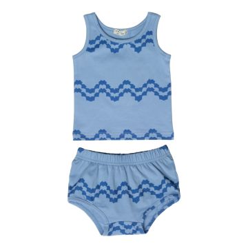 Crew Kids Blue Wave Pattern Set