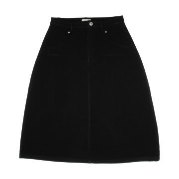 Crew Basics Black Fay Midi Skirt