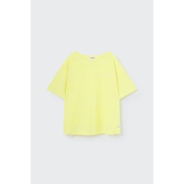 My Little Cozmo Organic slub striped t- shirt Yellow 