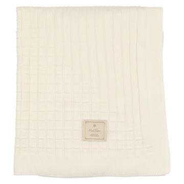 Mon Tresor All Knit Up Blanket Ivory