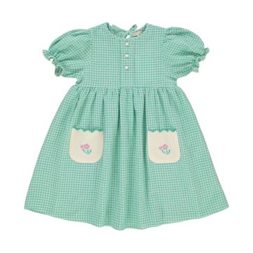 Bebe Organic Amber Dress Mediterranean Check