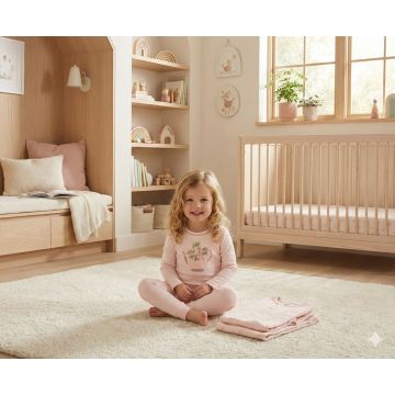 Aime Child Girls Pink Teapot Pjs