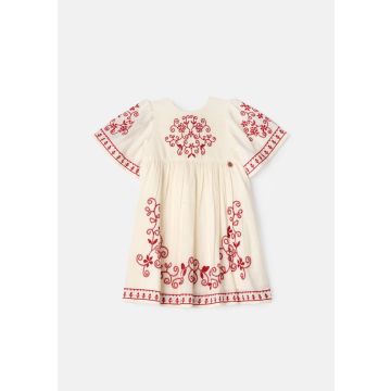 Angel and Rocket Reyna Nude Embroidered Swing Dress