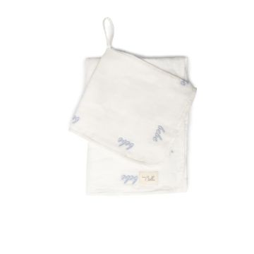 Bebe Bella Embroidery Baby Swaddle And Lovey Set