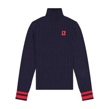 RetroKid Aspen Cable Knit Turtleneck Sweater
