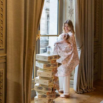 Atelier Choux In bloom Rose Muslin Swaddles