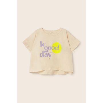 Cozmo Cotton Print T-shirt Le Good Day Ivory