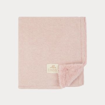 Daisy Gift Box Luxury Knit Fur Blanket 