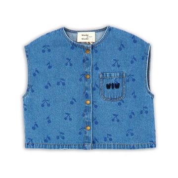 Wander&Wonder Square Denim Top Cherries Denim