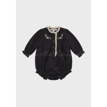 Louisiella Baby Noir Corduroy Romper