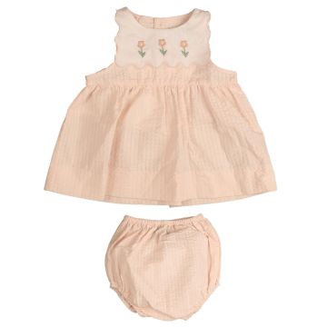 Belati SCALLOP BIB BABY SET Pink