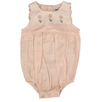 Belati SCALLOP BIB BABY ROMPER Pink