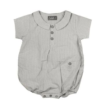 Belati HALF BUTTONED STRIPED SHIRT BABY ROMPER