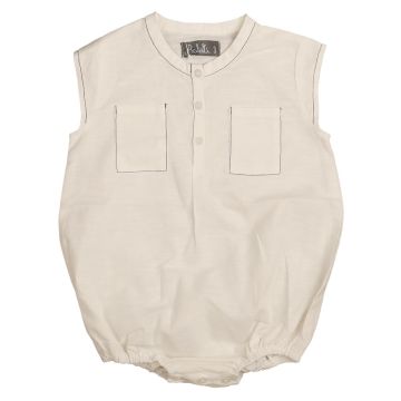 Belati CONTRAST STITCH DETAIL BABY ROMPER