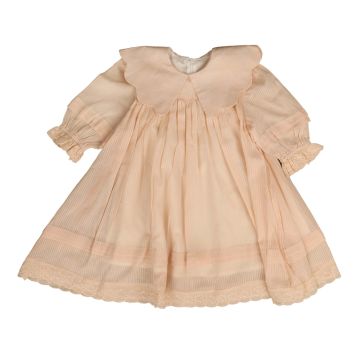 Belati STRIPED SCALLOP COLLAR DRESS Pink