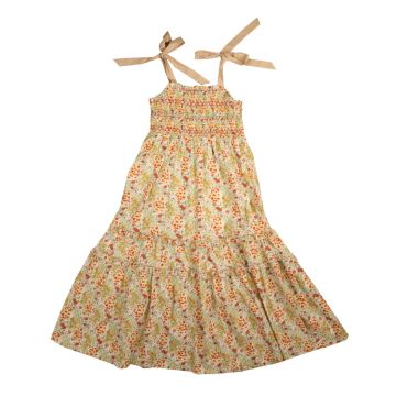 Belati TEEN JUMPER WITH TRIPLE COLORS EMBROIDERED SMOCK Coral