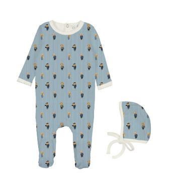 Bopop Bear Footie+Beanie
