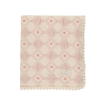 Bebe Organic Blossom Blanket Dusty Rose