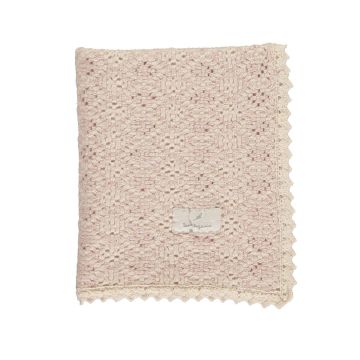 Bebe Organic Crochet blanket Rose