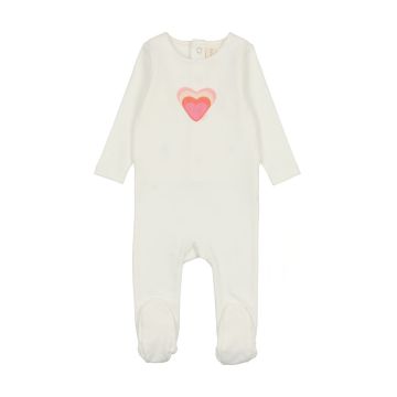 Lilette BIG GRAPHIC HEART FOOTIE
