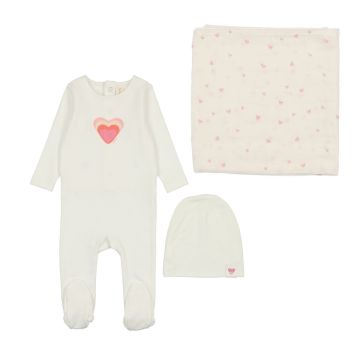 Lilette BIG GRAPHIC HEART LAYETTE SET